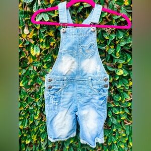 🔹 The‎ Children's Place Girl Distressed Denim Shortalls